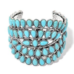 Blue Howlite Cuff Bracelet